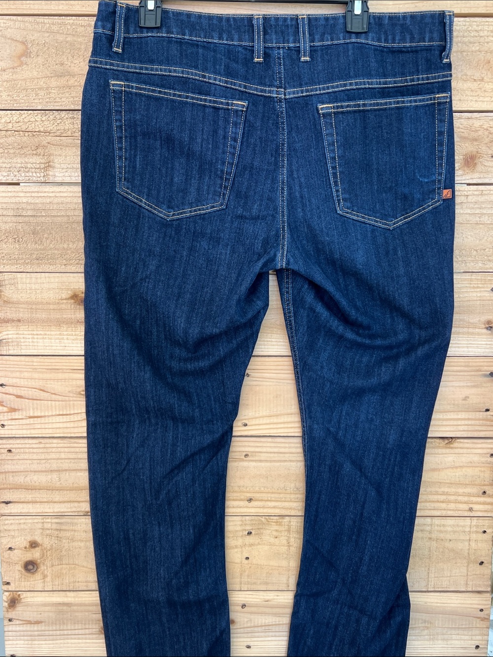 Slim Fit Men's Jeans in Dark Blue Denim